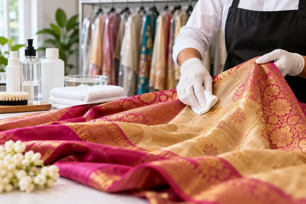 Does Silk Saree Dry Cleaning Help Remove Stains Safely?