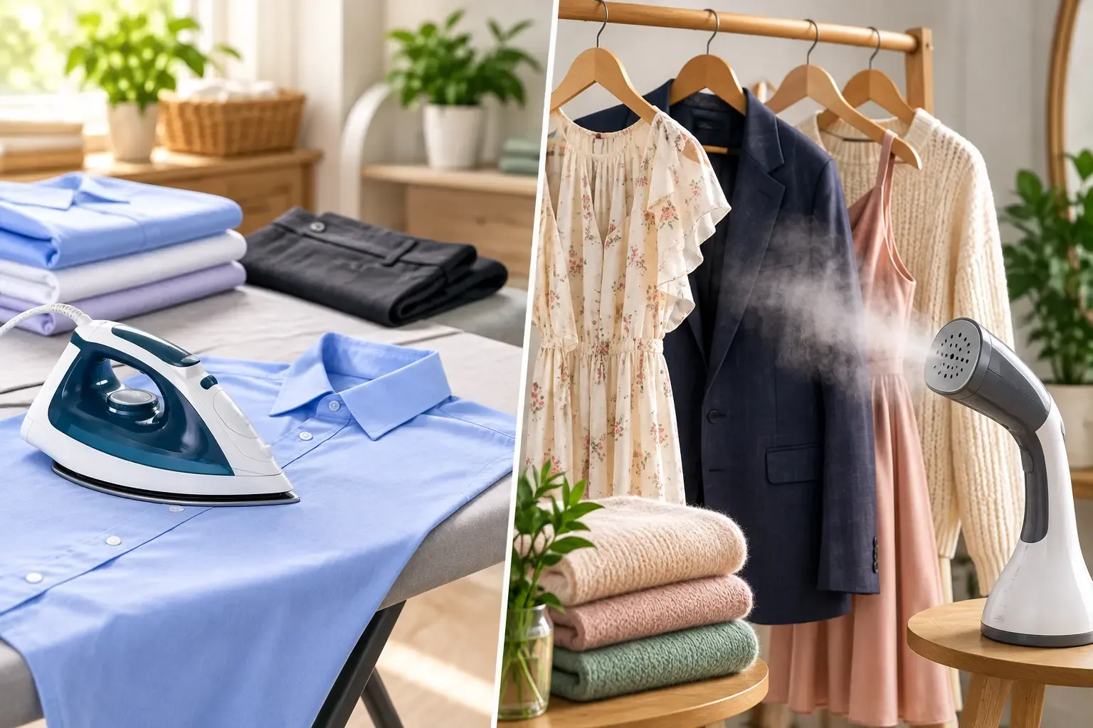 Ironing vs Steaming for Different Types of Clothes