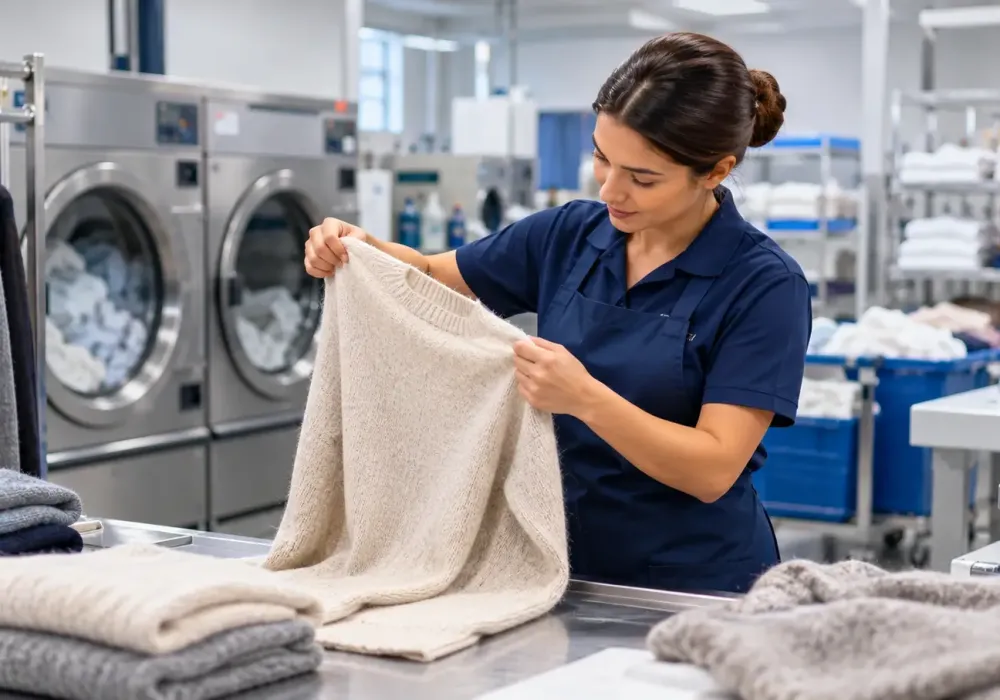 How Professional Laundry Services Prevent Lint on Woollen Clothes
