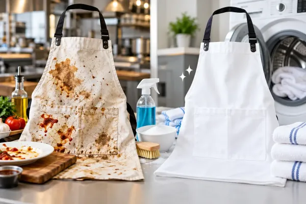 How to Remove Tough Stains and Odours from Work Aprons